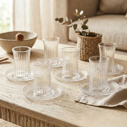 Cup and Saucer Set - 6 Pcs